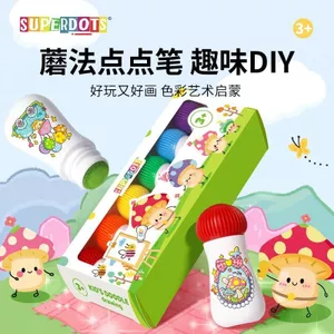 Trẻ Em 6 Màu Phương Pháp Nấm Mẫu Giáo Graffiti Bàn Chải Màu Nghệ Thuật Khai Sáng Tranh Màu Bút Giáo Dục Sớm Tranh Dụng Cụ 0602