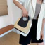 Mùa hè Retro Tương Phản Màu Khâu Túi Rơm Túi Nhỏ Dệt Tay Túi Đựng Mỹ Phẩm Đơn Giản Thời Trang Một Vai Túi Xách