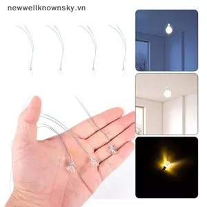 MỚI Ấm Trắng Mẫu Đèn Đường Phố Tỉ Lệ 1: 87 Mô Hình Thu Nhỏ Đèn Tường Bài LED Đèn Trần Chiếu Sáng Nhà Búp Bê Trang Trí SKY