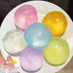 TOPTOOLCX Bóp Bóng Fidget giác quan, Bóng căng thẳng tròn hình dạng mềm, Quà tặng Phục hồi chậm Giảm căng thẳng Đồ chơi kẹp giải nén có thể tái sử dụng cho trẻ em Người lớn