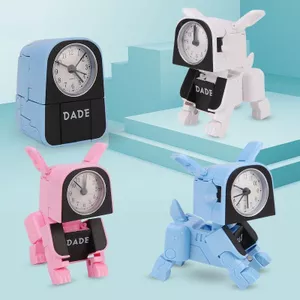 Đồng hồ báo thức Đồ chơi trẻ em Đồng hồ báo thức sáng tạo Doremon Thức dậy Đa chức năng Biến dạng Giáo dục dễ thương Đồng hồ báo thức trẻ em 6.3