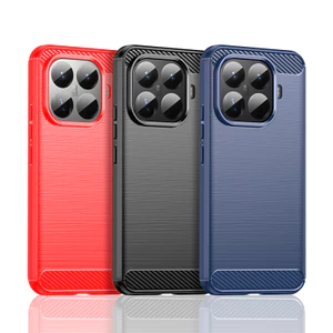 Ốp lưng Xiaomi 15T Pro 5G Vỏ nhựa TPU mềm bằng sợi Carbon cho Ốp điện thoại Xiaomi 15T 5G