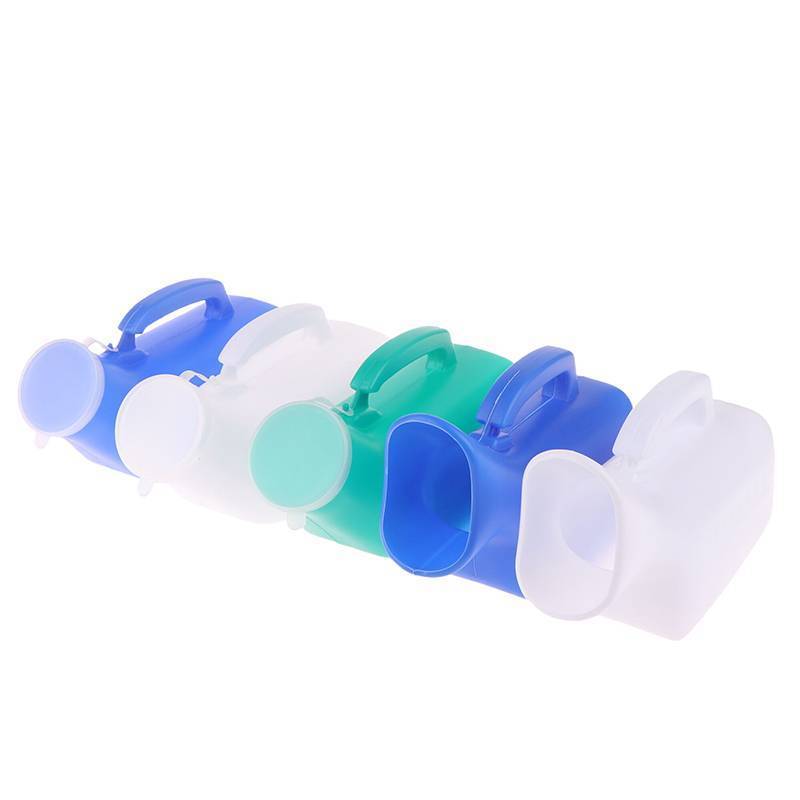 JINHF 1 Bình Nước Tiểu Di Động Dành Cho Nữ / Nam 1000 / 1200ml Bình Ngủ Bằng Nhựa Có / Không Nắp Pee Hộp Đựng Nước Tiểu Pee Chai HOT