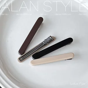 Alan Phong Cách Mới Acetate Chất Liệu Mỏ Vịt Tóc Nữ Gãy Tóc Tidy Retro Tính Khí Đơn Giản Phụ Kiện Tóc