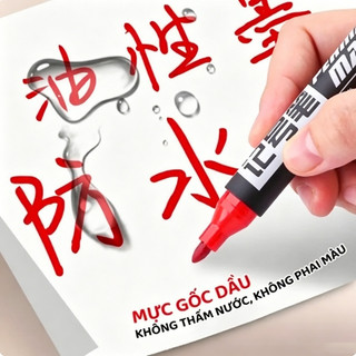 Bút Đánh Dấu Dầu Đen 50 – Mực Đậm Rõ Không Phai, Đầu Chắc Bền, Viết Mượt Cho Cửa Hàng Văn Phòng