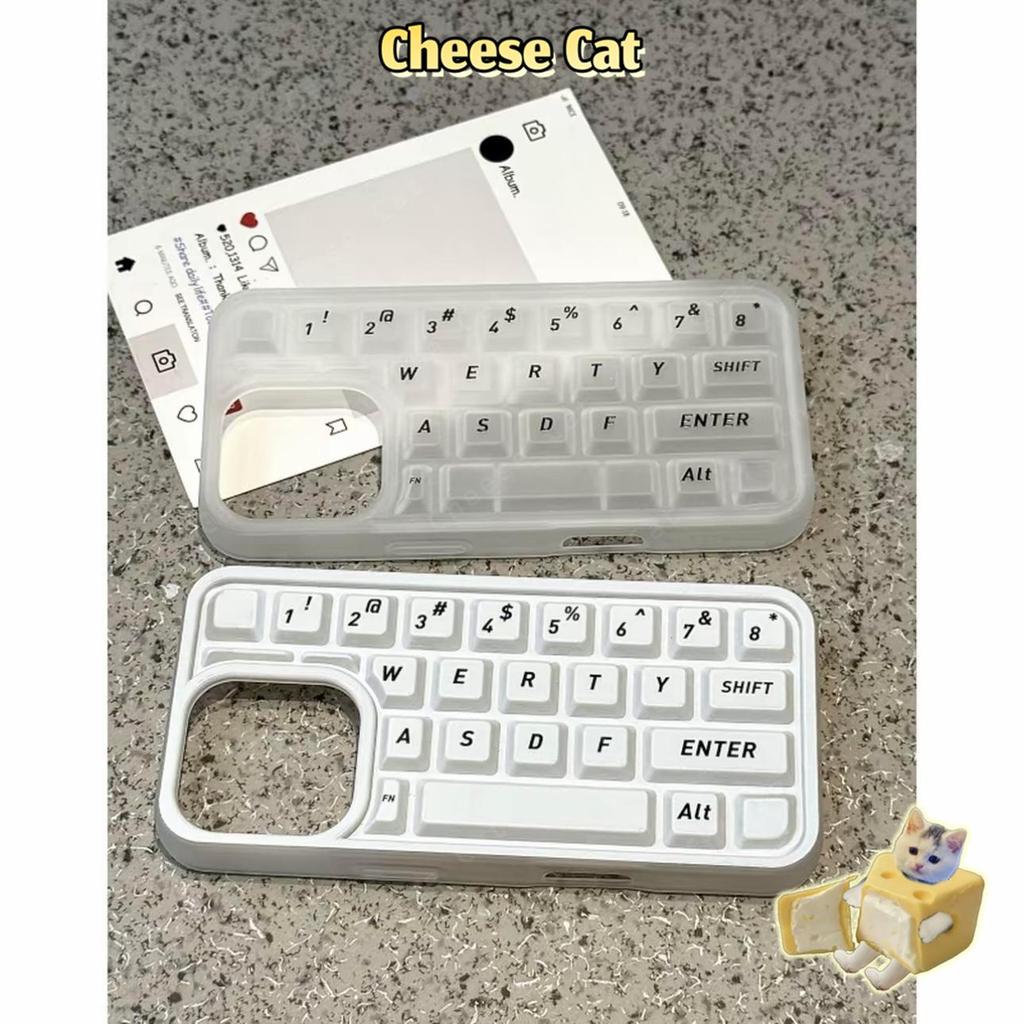 Ốp điện thoại bàn phím đơn giản cho iPhone 13 12 11 14 15 16 17 Pro Max Ốp điện thoại nút bấm