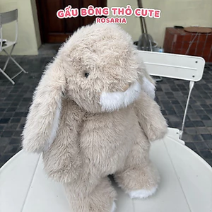 Gấu bông thỏ nâu tai dài size 40cm siêu mềm – thú nhồi bông dễ thương ôm ngủ, quà tặng bạn gái