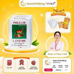 L-Cystine Phils Lin - Viên Uống Đẹp Da, Dưỡng Da, Chống Lão Hoá, Rụng Tóc (Hộp 60 Viên)