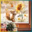 BVY Mộc Mạc In Hình Động Vật Decal Dán Tường Màu Nước Sóc Và Thiết Kế Hướng Dương Cho Cửa Sổ Kính.