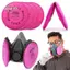 CATMALLER88 1 Bộ Lọc Cotton, Vỏ Bụi Chống Sợi Thủy Tinh Lọc P100, 2097 / 2091 6200 / 7502 / 7501 / 6800 Series Hạt Hạt Hạt Lọc Khí Tranh Phun Công Nghiệp