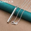 URMYLADY Bạc 925 Cột Mịn 16 / 18 / 20 / 22 / 24 / 26 / 28 / 30 Inch Mặt Dây Chuyền Vòng Cổ Cho Nữ Tiệc Cưới Trang Sức Thời Trang