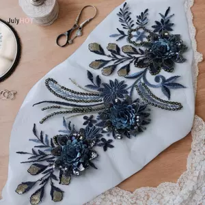 JULYHOT DIY Thêu Miếng Dán Hoa Lớn Thêu Miếng Dán Dây Dài Hoa Quần Áo Sắt Trên Miếng Dán Trang Trí Massivedeals