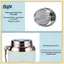 Bình giữ nhiệt hình ngôi sao bằng thép không gỉ B & N dung tích lớn 1000ml 316 Lý tưởng để đi bộ đường dài cắm trại.