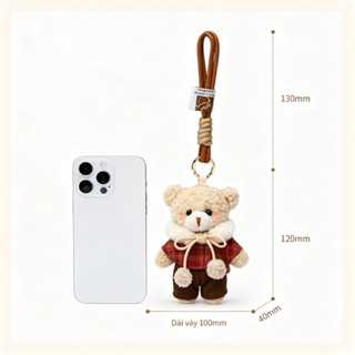Mặt Dây Chuyền Túi Búp Bê Sang Trọng, Móc Khóa, Kèm Dây đeo, Trang Trí Cặp Sách, điện Thoại Di động, ô Tô