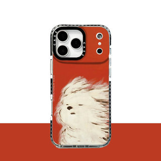 Ốp điện thoại mềm hình chó lộn xộn trong gió cho iPhone 17 Pro Max 16 Plus 15 14 13 12 11 Vỏ bảo vệ chống sốc