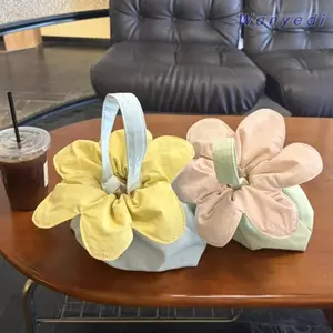 Túi Xô Hoa WANYEDI, Túi Dây Rút Hoa Đóng Dây Rút Nhẹ, Túi Xách Polyester Di Động Du Lịch