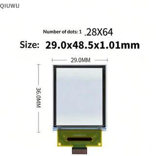 Màn hình PMOLED trong suốt QIUWU 1,5 Inch 128x64 65K Màu sắc Giao diện SPI cho các dự án tiện ích nhỏ có thể đeo được DIY.