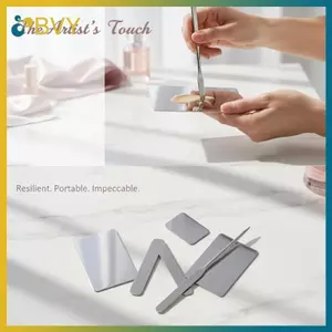 BVY 2 Cái Bộ que trộn mỹ phẩm bằng thép không gỉ Dễ dàng mang theo để chụp ngoài trời Trang điểm đám cưới.
