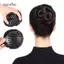 AqToCna Tổng Hợp Tóc Bun Chín Hoa Bud Tóc Giả Túi Kẹp Tóc Cho Nữ Đuôi Ngựa Móng Vuốt Kẹp Sống Động Như Thật Dụng Cụ Tạo Kiểu Tóc AqToCna