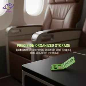 HFTOY 1 Cái 3D In Thẻ SD Bảo Vệ Chống Trầy Xước Hộp Bảo Quản Hộp Đựng Thẻ Nhớ Cho Phụ Kiện SD ~