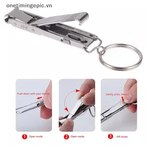 VFZ 1 Máy Cắt Móng Tay Siêu Mỏng Có Thể Gập Lại Di Động Du Lịch Móng Tay Móc Khóa Móng Tay Kéo Cắt Thép Không Gỉ Dụng Cụ Làm Móng Tay OTE