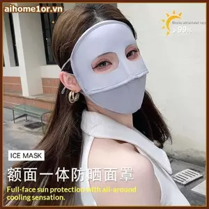 Tấm chắn toàn mặt mùa hè AIHOM dành cho nữ Vải thoáng khí nhẹ chống tia cực tím cao,