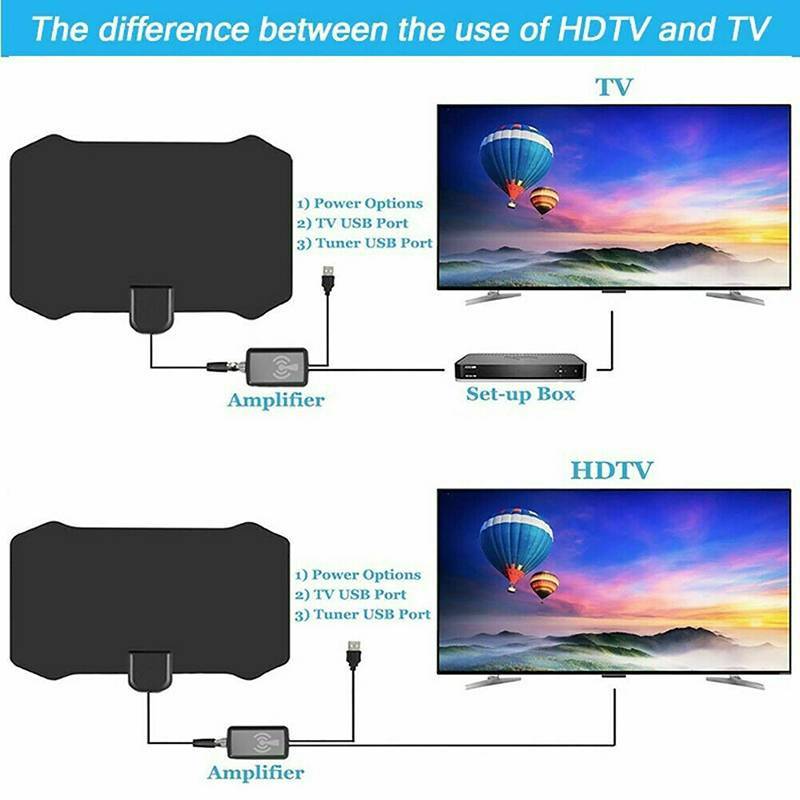 Phu 5000 dặm phạm vi HDTV ăng-ten 4K HD Trong Nhà Kỹ thuật số TV trên không khuếch đại tín hiệu VN