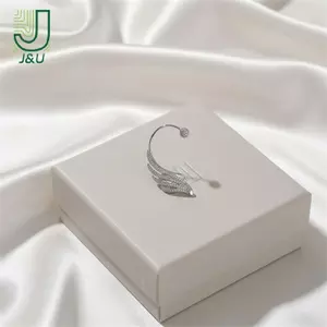 Móc tai có cánh Zircon không cần xỏ khuyên cho bông tai kẹp sụn sành điệu