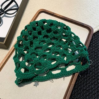 SENRTY Móc Rỗng Mũ Dệt Kim, Tua Ngôi Sao Phong Cách Bohemian Đan Beanies, Thường Rỗng Ra Mỏng Handmade Phong Cách Dân Tộc Mũ Ngoài Trời