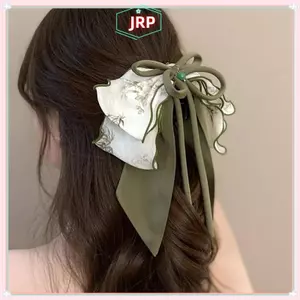 JRP Ink Wash Painting Hair Claw Clip - Kẹp bướm nơ phong cách Trung Quốc, Phụ kiện tóc Zen mới JRP