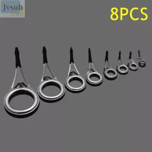 JVSUB 8 Cái 8 Kích Thước Cần Câu Hướng Dẫn Bền Vòng O Bộ Dụng Cụ Sửa Chữa Đầu Inox