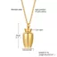 Vòng cổ WEETW Urn, Đồ trang sức hỏa táng vàng bạc, Kim loại nhỏ bằng thép không gỉ Tro tàn tưởng niệm Mặt dây chuyền nam nữ