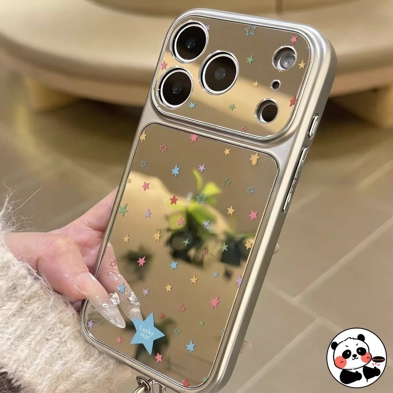 Ốp Điện Thoại Gương Bạc Cho OPPO A6X A6T A6K A6i A6C A5X A5S A5M A5i A3S A2 A1S A1 Pro Plus A60 A58 A57 A57E A57S G 4G Bìa Hoạt Hình Dễ Thương Nhiều Màu Sắc Ngôi Sao Ins Phong Cách Mềm