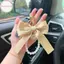 Hodou Thời Trang Lớn Nơ Ruy Băng Ngọc Trai Móc Chìa Khóa Nữ Nhiều Màu DIY Chìa Khóa Mặt Dây Treo Trang Trí Túi Ngọt Phụ Kiện VN