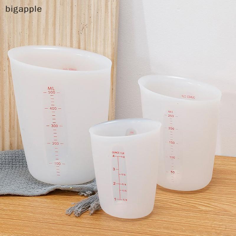 Dụng Cụ Cốc Đo Silicon bigapple 125 / 250 / 500ml Có Cân Làm Đồ Trang Sức RDG