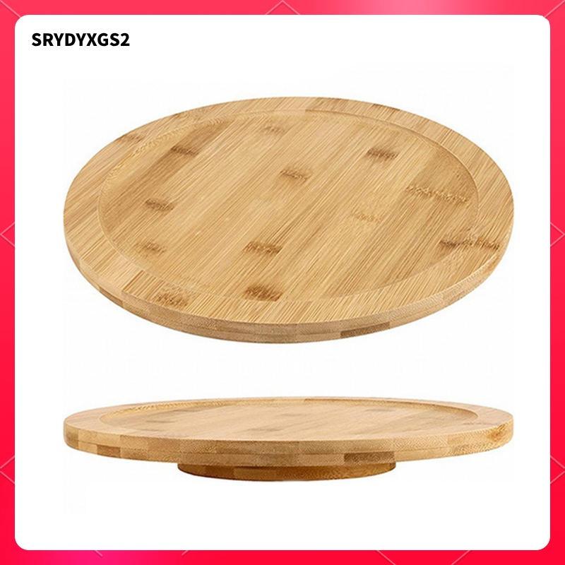 Xoay Khay Gỗ Đế Bánh Xoay Đĩa Phục Vụ Đĩa Tròn Bằng Gỗ Tấm Xoay Cho Tủ Bếp Mặt Bàn Gia Đình