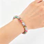 Vòng tay đính cườm đá cầu vồng - Hạt bắn tung tóe đầy màu sắc 8mm - Passion Energy Unisex Phụ kiện thời trang thông thường sang trọng