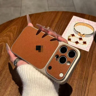 Ốp Điện Thoại Doanh Nhân Bằng Da Vải Lanh Sang Trọng Cho iPhone 11 12 13 14 15 16 17 Pro Max Vỏ Chống Sốc Cứng