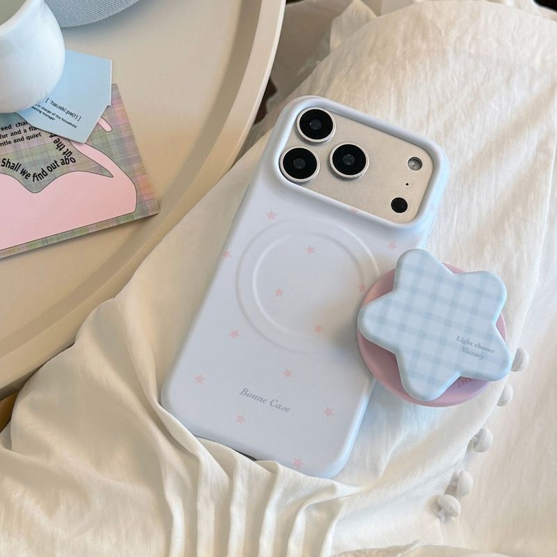 Giá Đỡ Ngôi Sao Thích Hợp Cho 17 Apple 17promax Phim Mềm iPhone16 Vỏ Điện Thoại 15 Tươi Xanh 13 Từ Tính