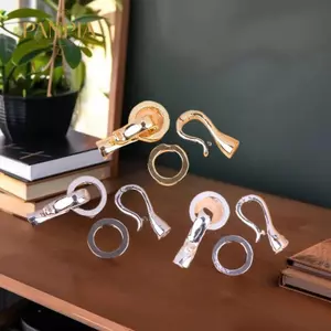 PNPIA- 2 Chiếc Kết Nối Kẹp Cho Vòng Tay Ngọc Trai Nelace Làm Hạt Cuối Mũ Dây Buộc Kẹp DIY Trang Sức Phát Hiện
