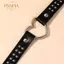 PNPIA- Y2K Punk Gothic Heart Stud Da PU Choker Nelace Cho Nữ - Gợi Cảm Không Mạ Trang Sức Hàng Ngày