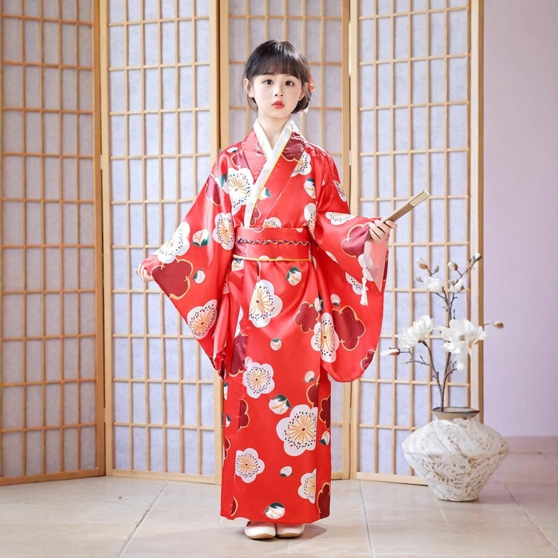 💕Chỗ💕 Trẻ Em Kimono Nhật Bản Trang Phục Quần Áo Bé Gái 3-11 Tuổi Váy Mới Lạ Công Chúa Sinh Nhật Bướm
