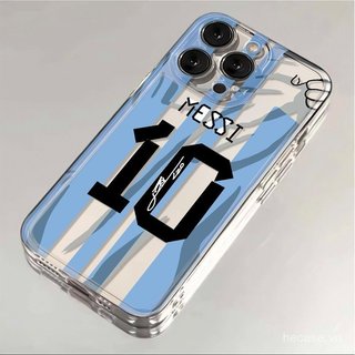 Ốp điện thoại hợp thời trang Bóng đá hợp thời trang Không. 10 sọc Thích hợp cho iPhone 11promax 12pro 13pro 14pro 12 13 14 15 16 pro max 17promax 15promax Ốp lưng trong suốt chống sốc