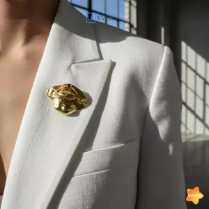 Trâm cài hợp kim hình môi cổ điển Pin Tuyên bố táo bạo Huy hiệu dành cho nữ Váy Jaets Phụ kiện dự tiệc mới