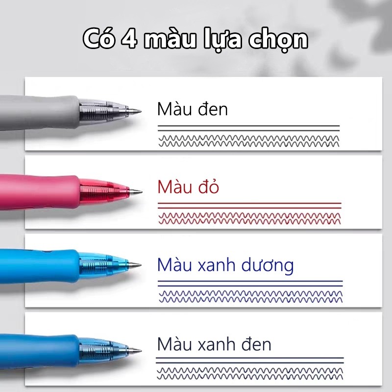 Bút Gel, Đen, Xanh 0.5mm, Bấm, Học Sinh Đỏ Bút Bi, Đẹp Mắt, Hot, Nhỏ Gọn, Mới Nhất, Bền Đẹp, Bán Chạy