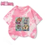 Zootopia họa tiết hoạt hình giả thêu in unisex đa năng buộc dây trẻ em hàng đầu