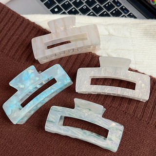 Kovoi / Kích Thước Lớn Acrylic Kẹp Pháp Retro Tóc Phụ Kiện Tóc Mặt Sau Đầu Tấm Tóc Cao Cấp Cá Mập Kẹp
