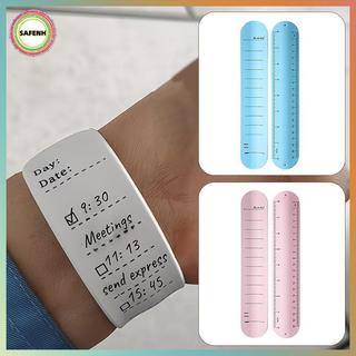 SAFENH Silicone Notebook Memo Pad Dây đeo cổ tay Có thể xóa được Notepad cho Qui Văn phòng Ghi chú Học sinh Lịch trình hàng ngày Học ToDo Nhắc nhở VN
