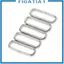 5 Miếng Bạc Thép Không Gỉ Nhẫn Nylon Dây Đeo Dây Thắt Lưng