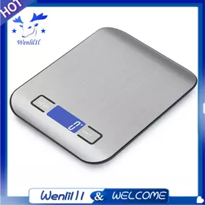 Cân Thực Phẩm 22lb Cân Nhà Bếp Kỹ Thuật Số Trọng Lượng Gram Và Ounce Để Nướng Nấu Ăn Cà Phê Màn Hình LCD 10 Kg Với 1 G